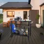 Udendørs grill spisekurv med dobbelt-hylde, BBQ bevægelig