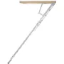 Attic Ladder Foldable, 158.8 kg Capacity, 57.15 cm x 160 cm, Multi-Purpose Aluminium Extension, Lightweight and Portable, Fits 2