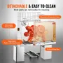 Commercial Orange Juicer Machine, 120W Automatic Juice Extractor, Stainless Steel Orange Squeezer for 20 Oranges Per Minute, wit