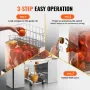 Kommerciel orange juicer -maskine 120W juice Squeezer Extractor