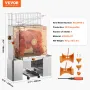 Commercial Orange Juicer Machine, 120W Automatic Juice Extractor, Stainless Steel Orange Squeezer for 20 Oranges Per Minute, wit