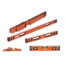 Magnetic Torpedo Level, 48/24/16/10 in Mechanical Level Set, Bubble Vials Ruler for 45/90/180 Degree, Aluminum Alloy Leveler