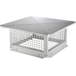 Chimney Cap, 431.8x431.8mm, 304 Stainless Steel Fireplace Chimney Cover, Not Easily Toppled & Practical Accessories & Easy