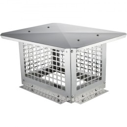 Chimney Cap 330.2 x 228.6mm, 304 Stainless Steel Fireplace Chimney Cover, Not Easily Toppled & Practical Accessories & Easy