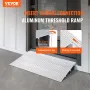 Door Threshold Ramp, 3" Rise, 800 lbs Load Capacity, Door Ramp for Wheelchairs, Aluminum Threshold Ramp for Doorways, Adjustable