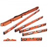 Magnetic Torpedo Level, 78/48/32/24/16/10 in Mechanical Level Set, Bubble Vials Ruler for 45/90/180 Degree, Aluminum Alloy