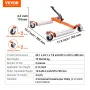 Skraldehjul Dolly 1360 kg Auto Truck Vehicle Moving Lift Jack 2