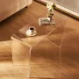 Acrylic Console Table, Clear Acrylic End Table, Transparent Acrylic Side Table 37.95x15x29.13 inch, for Foyer, Living Room, Dini
