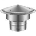 Chimney Cap, 152.4 mm, 304 Stainless Steel Round Roof Rain Cap, 300mm Increased Caps, All Weather & Reinforced Screws & Easy