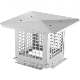 Chimney Cap 228.6 x 228.6mm, 304 Stainless Steel Fireplace Chimney Cover, Not Easily Toppled & Practical Accessories & Easy