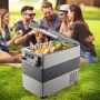 Car Refrigerator 55L Compressor Portable Small Refrigerator Car Refrigerator Freezer Vehicle Car Truck RV Boat Mini Electric Coo