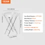 Acrylic Folding Tray Table, Acrylic End Table with Folding X Leg, Clear Acrylic Side Table for Coffee, Drink, Food, Snack used i