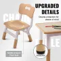 Kids Table and 4 Chairs Set, Height Adjustable Toddler Table and Chair Set, Graffiti Desktop, Children Multi-Activity Table for 