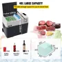 Car Refrigerator, 12 Volt Car Refrigerator Fridge, 40 L Single Zone Portable Freezer with Wheels and Handle, -4℉-68℉, 12/24V DC 