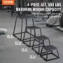 Plyometric Jump Boxes, 12/18/24/30 Inch Plyo Box, Platform and Jumping Agility Box, Anti-Slip Fitness Exercise Step Up Box Set f