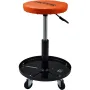 Mechanic Stool, 113 kg Rolling Pneumatic Creeper Garage/Shop Seat, Adjustable Height 56 cm-71 cm Padded Rolling Workshop Stool w