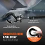 Synthetic Winch Rope, 6.35 mm x 15.24 m 4,536 kg Synthetic Winch Line Cable Rope with Protective Sleeve + Stopper + Forged Winch