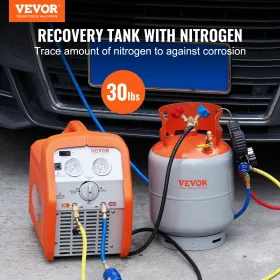 Refrigerant Recovery Reclaim 30lb Cylinder Tank 400 PSI Liquid Rated Y Valve
