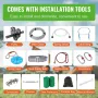 Zipline Kit til børn og voksen, 80 ft lynlåssæt op til 330 lb
