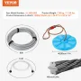 Zipline Kit for Kids and Adult, 24.38 m Zip Line Kits Up to 227 kg, Backyard Outdoor Quick Setup Zipline, Playground Entertainme