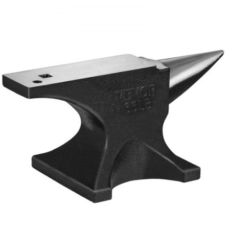 Single Horn Anvil, 66Lbs Cast Steel Anvil, High Hardness Rugged Round Horn Anvil Blacksmith, Large Countertop and Stable Base,