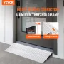 Door Threshold Ramp, 2" Rise, 800 lbs Load Capacity, Door Ramp for Wheelchairs, Aluminum Threshold Ramp for Doorways, Adjustable