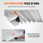 Door Threshold Ramp, 2" Rise, 800 lbs Load Capacity, Door Ramp for Wheelchairs, Aluminum Threshold Ramp for Doorways, Adjustable