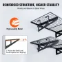 Garage Storage Shelving, 2 Pack, 4 x 2 ft Heavy Duty Garage Shelves Wall Mounted, 502 lbs Load Capacity(Total) Garage Storage Ra