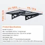 Garage Storage Shelving, 2 Pack, 4 x 2 ft Heavy Duty Garage Shelves Wall Mounted, 502 lbs Load Capacity(Total) Garage Storage Ra