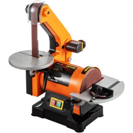 Electric Belt Grinder Sander 5 Inch Electric Belt & Disc Sander 300W Grinder Polisher 2950 RPM Variable Speed  Metal Bench