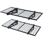 Hylder med garageopbevaring, 2 pakke, 4 x 2 ft tunge