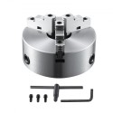 3-Jaw Lathe Chuck, 8'', Self-Centering Lathe Chuck, 0.16-8 in/4-200 mm Clamping Range with T-key Fixing Screws Hexagon Wrench,