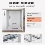 Pull-Out Trash Can, 35Lx2 Double Bins, Under Mount Kitchen Waste Container with Slide and Door Mounting Kit, 110 lbs Load Capaci