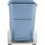 Pull-Out Trash Can, 35Lx2 Double Bins, Under Mount Kitchen Waste Container with Slide and Door Mounting Kit, 110 lbs Load Capaci