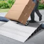 Door Threshold Ramp, 15.2 cm Rise, 363 kg Load Capacity, Door Ramp for Wheelchairs, Aluminum Threshold Ramp for Doorways, Adjust