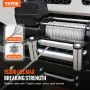 Galvanized Steel Winch Cable, 3/8 Inch x 50 Feet 15,200 lbs Breaking Strength, Wire Winch Rope with Swivel Hook, Towing Cable He