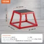 Plyometric Jump Box, 12 Inch Plyo Box, Steel Plyometric Platform and Jumping Agility Box, Anti-Slip Fitness Exercise Step Up Box