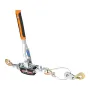 Come Along Winch, 5 Ton (5,000 kg) Pulling Capacity, 3.5 m Steel Cable, 3 Hooks, Heavy Duty Ratchet Power Puller Tool with Dual 