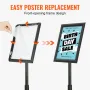 Piedestal Sign Holder, 8,5 x 11 tommer lodret og vandret
