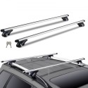 Universal Roof Rack Cross Stars, 54 "Aluminium Tagstativ Crossbar, Fit eksisterende hævet sideskinne med Gap, 200 lbs belastning