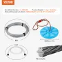 Zipline Kit til børn og voksen, 60 ft Zip Line Kits op til 330
