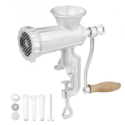 Manual Meat Grinder, Heavy Duty Cast Iron Hand Meat Grinder with Steel Table Clamp, Meat Mincer Sausage Maker with 1 Cutting