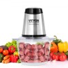 Electric Food Chopper Food Processor 5 Cup Glass Bowl Meat Grinder Mixer