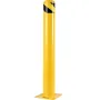 Safety Bollard, 48 Inch Height Bollard Post, 4.5 Inch Diameter Steel Pipe Safety Bollard Post, Yellow Steel Bollard, Steel Safet