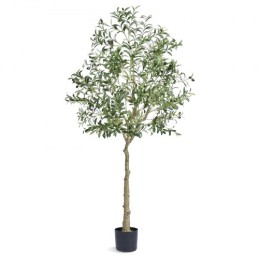 Artificial Olive Tree, 1.8 m Tall Faux Plant, Secure PE Material & Anti-Tip Tilt Protection Low-Maintenance Plant, Lifelike