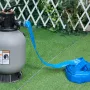 Tilbageskylningsslange, 2" x 50 ft, kraftig PVC flad