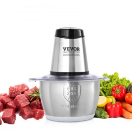 Electric Food Chopper Processor 8 kop rustfrit stål skål kødkværn