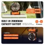 Portable Fan Rechargeable 228.6mm, Battery Powered Fan with LED Lantern, 4 Speeds Adjustable & 45°/90°Automatic Swivel & Timer ,
