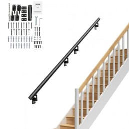 Handrail Stair Railing, 7 ft, Wall Mount Handrails for Indoor Stairs, Thickened Aluminum Alloy Hand Rail with Installation Kit,