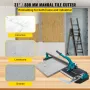 800 mm Tile Cutter Single Rail Manual Tile Cutter 3/5 in Cap w/Precise Laser Positioning Manual Tile Cutter Tools for Precision 